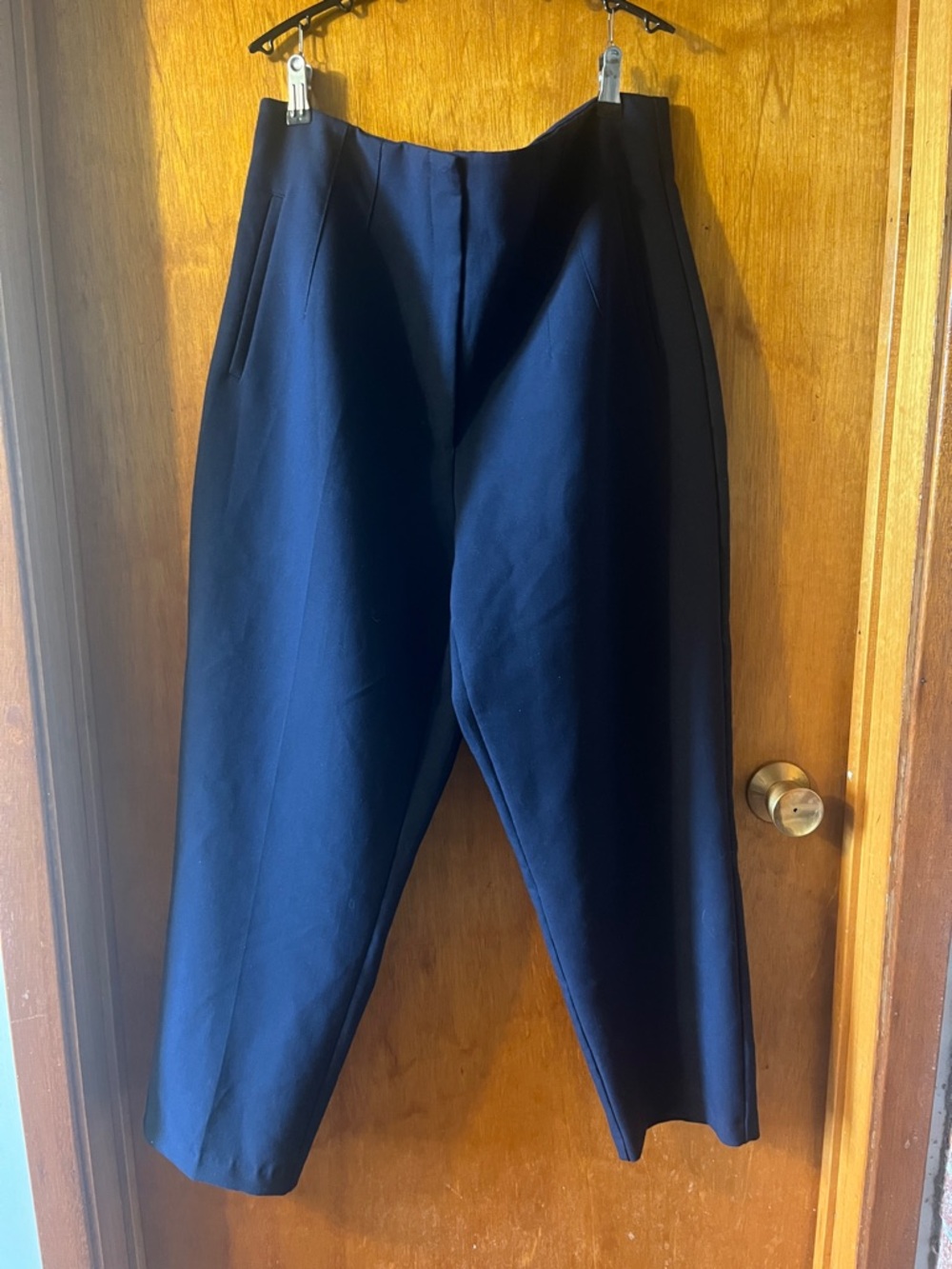 Woman’s Zara  Dark Blue Dress Pants - Tailored Tapered Silhouette XXL